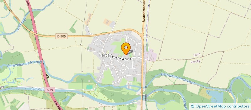 localisation de l'entreprise DCS METALLERIE INDUSTRIELLE  PARCEY