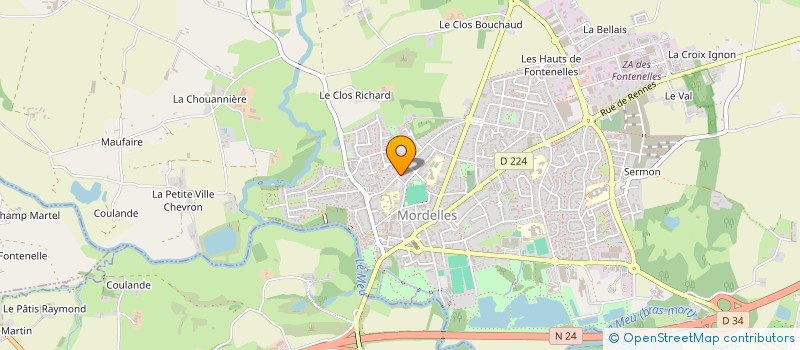 localisation de l'entreprise DCS MORDELLES  MORDELLES