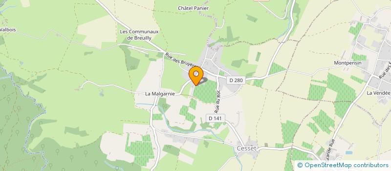 localisation de l'entreprise DCV à CESSET