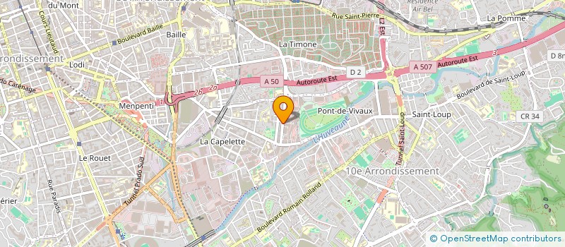 localisation de l'entreprise DCVF PLATRERIE à MARSEILLE