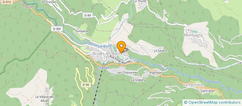 localisation de l'entreprise DCVJ à BRIDES-LES-BAINS