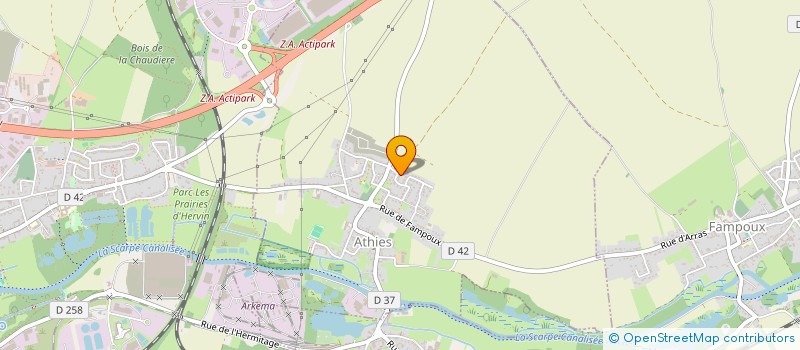 localisation de l'entreprise DCX CONSULTING  ATHIES