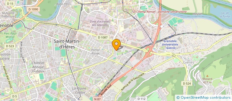 localisation de l'entreprise DCX OVALSPORT CONCEPT à SAINT-MARTIN-D'HERES