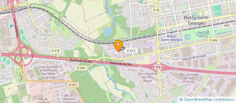 localisation de l'entreprise DCZ DIFFUSION  BUSSY-SAINT-GEORGES