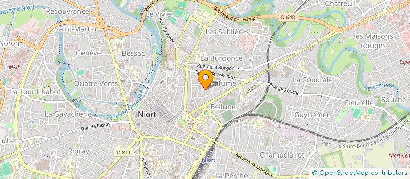 localisation de l'entreprise DD  NIORT