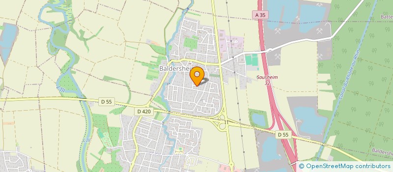 localisation de l'entreprise DD  BALDERSHEIM