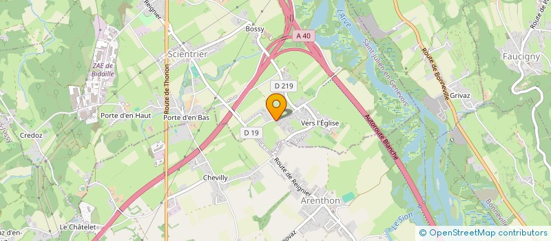 localisation de l'entreprise DD ARTISAN MACON  SCIENTRIER