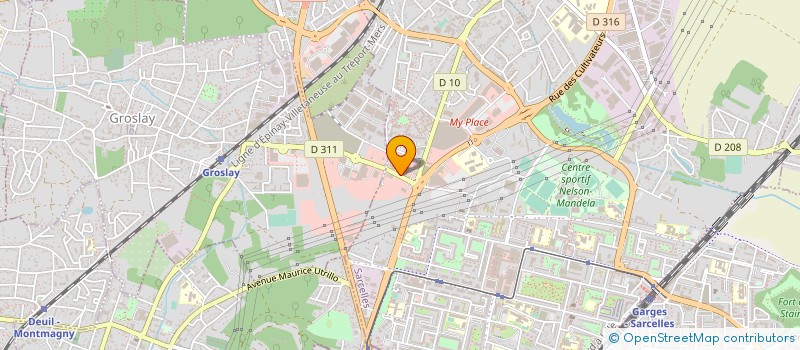 localisation de l'entreprise DD BAT à SARCELLES