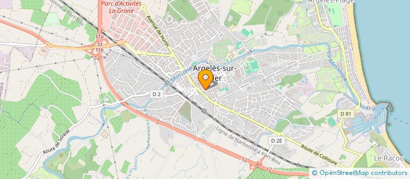 localisation de l'entreprise DD CONCEPT  ARGELES-SUR-MER