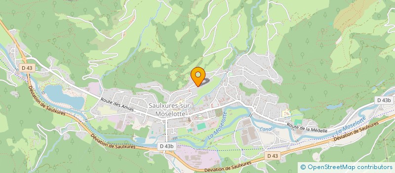 localisation de l'entreprise DD CONCEPT BOIS  SAULXURES-SUR-MOSELOTTE
