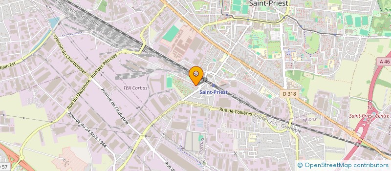 localisation de l'entreprise DD CORP  SAINT-PRIEST