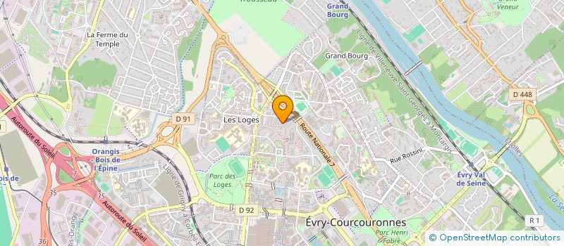 localisation de l'entreprise DD-ELEC à EVRY-COURCOURONNES