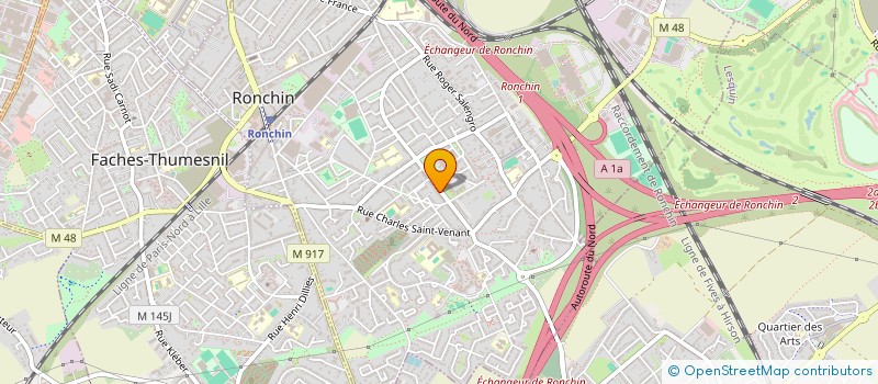 localisation de l'entreprise DD IMMO  RONCHIN