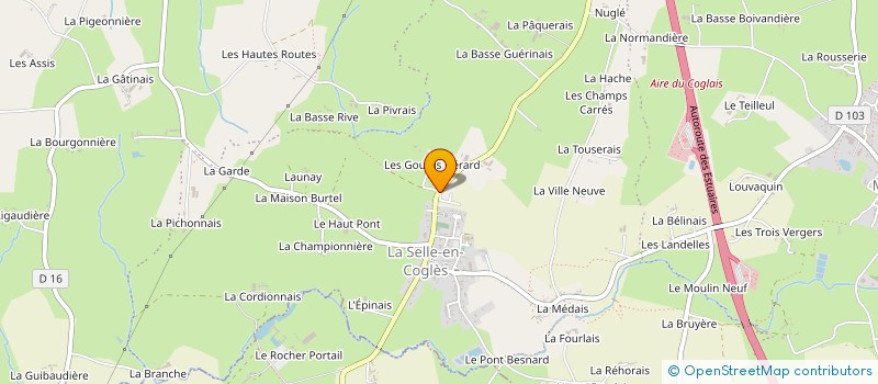 localisation de l'entreprise DD IMMO à LES PORTES DU COGLAIS