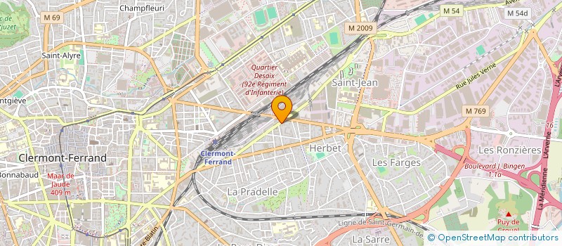 localisation de l'entreprise DD IMMO  CLERMONT-FERRAND