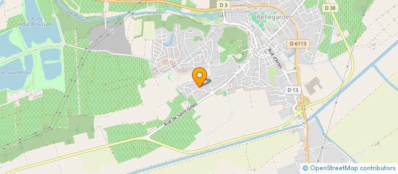 localisation de l'entreprise DD INVEST à BELLEGARDE