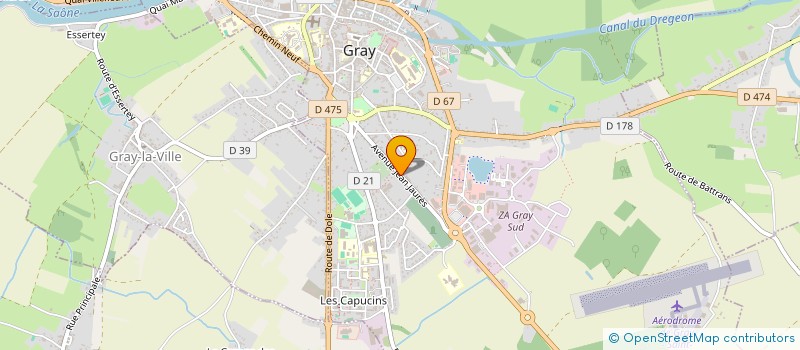 localisation de l'entreprise DD INVESTMENT à GRAY