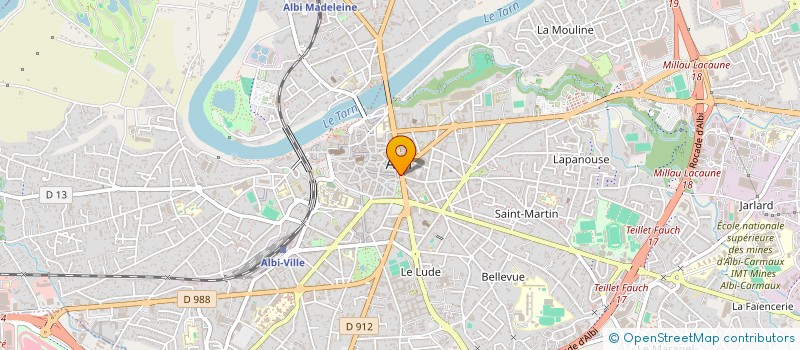 localisation de l'entreprise DD.M à ALBI