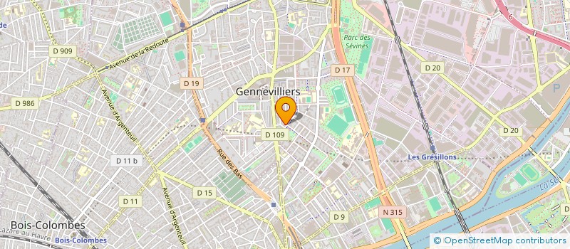 localisation de l'entreprise DD'N-IT  GENNEVILLIERS