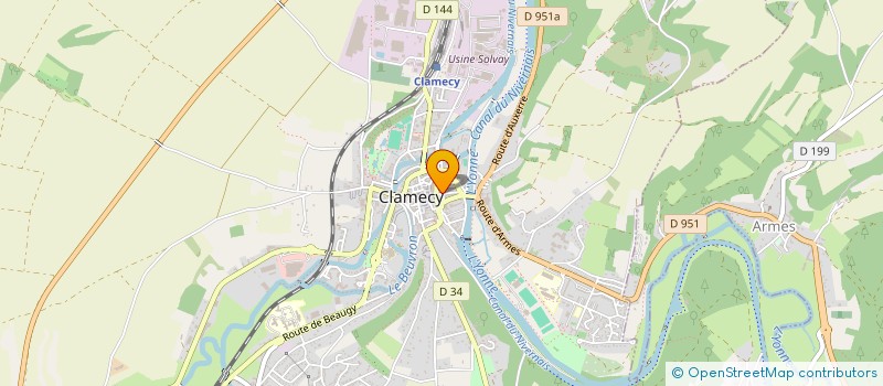 localisation de l'entreprise DD PHONE  CLAMECY