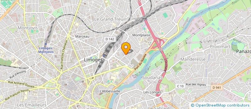 localisation de l'entreprise DD PRO IMMO à LIMOGES