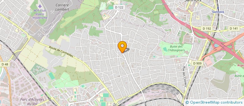 localisation de l'entreprise DD TRANS à ARGENTEUIL