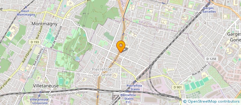 localisation de l'entreprise DD TRANSPORT  PIERREFITTE-SUR-SEINE