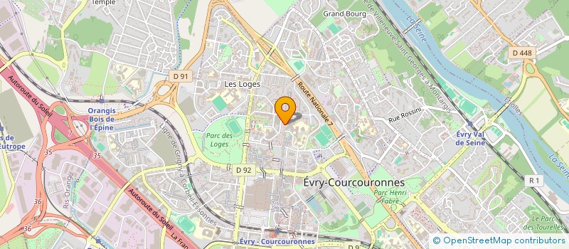 localisation de l'entreprise DD TRANSPORT LOGISTICS  EVRY-COURCOURONNES