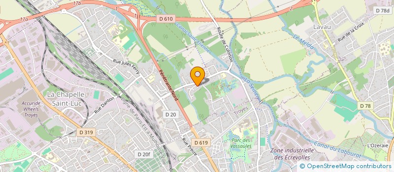 localisation de l'entreprise DD TRANSPORTS  LA CHAPELLE-SAINT-LUC