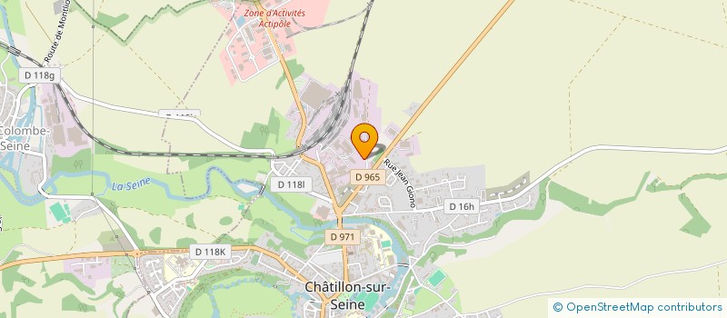 localisation de l'entreprise DDA INDUSTRIES à CHATILLON-SUR-SEINE