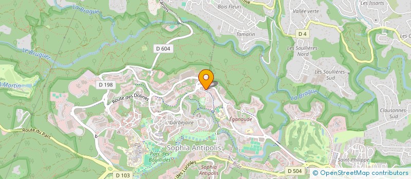 localisation de l'entreprise DDAL  VALBONNE