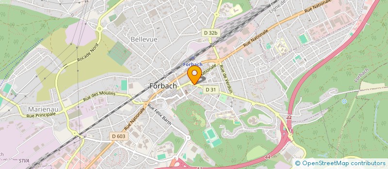 localisation de l'entreprise DDB  FORBACH