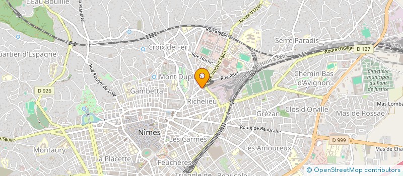 localisation de l'entreprise DDB  NIMES