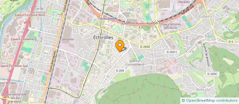 localisation de l'entreprise DDB LOCATION à ECHIROLLES