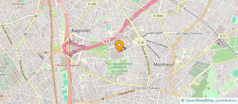 localisation de l'entreprise DDBAT à MONTREUIL