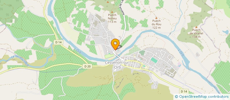 localisation de l'entreprise DDCP  CESSENON-SUR-ORB