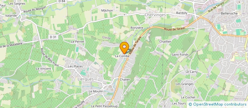 localisation de l'entreprise DDF  PORTE DES PIERRES DOREES