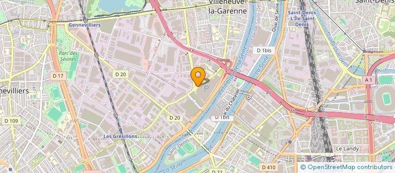 localisation de l'entreprise DDFA à VILLENEUVE-LA-GARENNE
