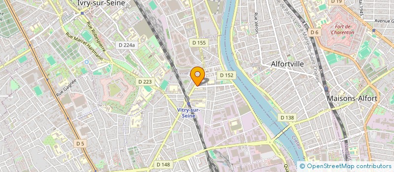 localisation de l'entreprise DDFG PEINTURE  VITRY-SUR-SEINE