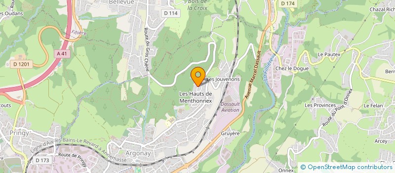 localisation de l'entreprise DDH IMMO GROUP  ARGONAY