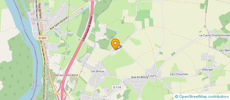 localisation de l'entreprise DDH RENOVATION à COSNE-COURS-SUR-LOIRE