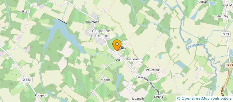 localisation de l'entreprise DDJA NAUTON  CAUPENNE D'ARMAGNAC