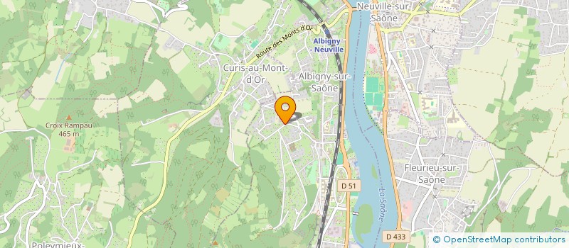 localisation de l'entreprise DDKINEPROD  ALBIGNY-SUR-SAONE