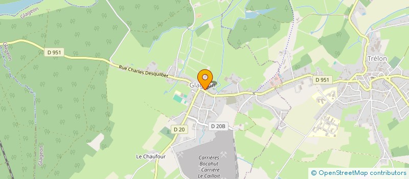 localisation de l'entreprise DDL IMMO  GLAGEON