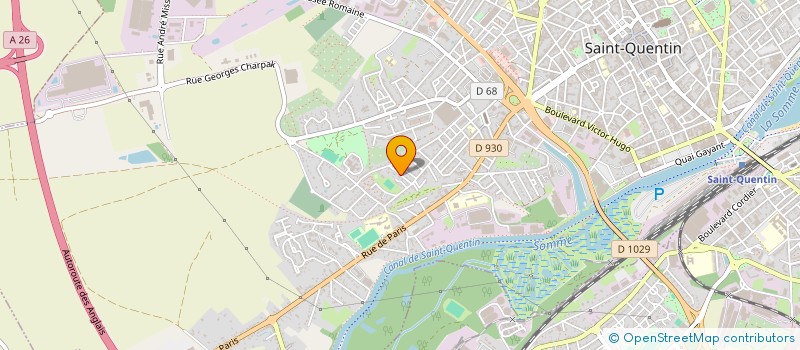 localisation de l'entreprise DDL IMMOBILIER à SAINT-QUENTIN