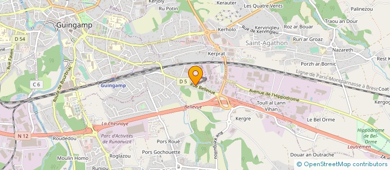 localisation de l'entreprise DDLA IMMOBILIER  PLOUMAGOAR