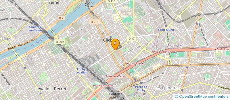 localisation de l'entreprise DDM à CLICHY