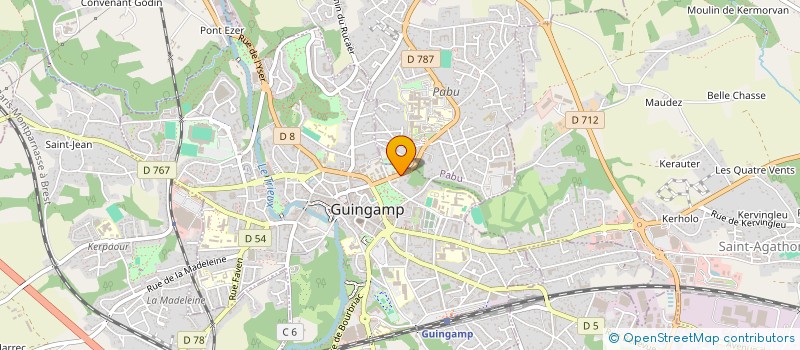 localisation de l'entreprise DDM à GUINGAMP