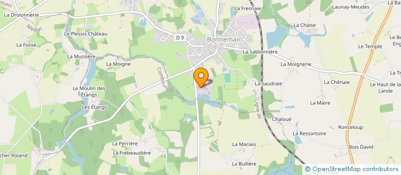 localisation de l'entreprise DDM à BONNEMAIN