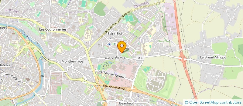 localisation de l'entreprise DDM à POITIERS
